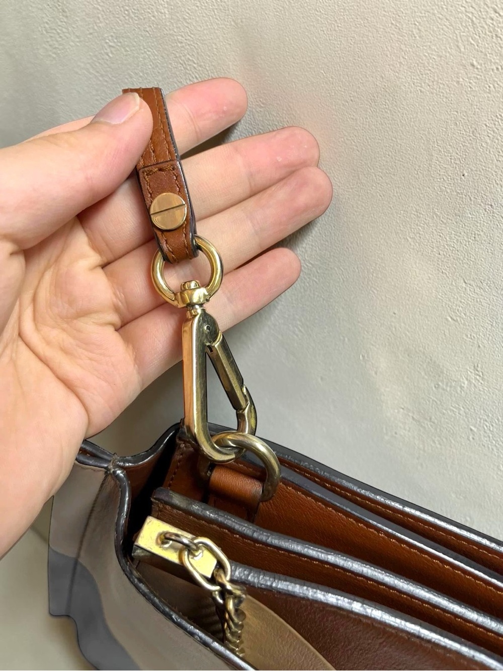 SOLD! Authentic Chloé Faye Colorblock Leather Crossbody Shoulder Bag - Picture 10 of 15